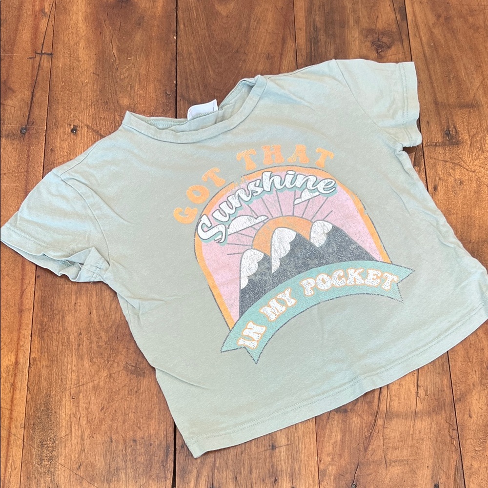 Sunshine Graphic Kids T-Shirt - Green